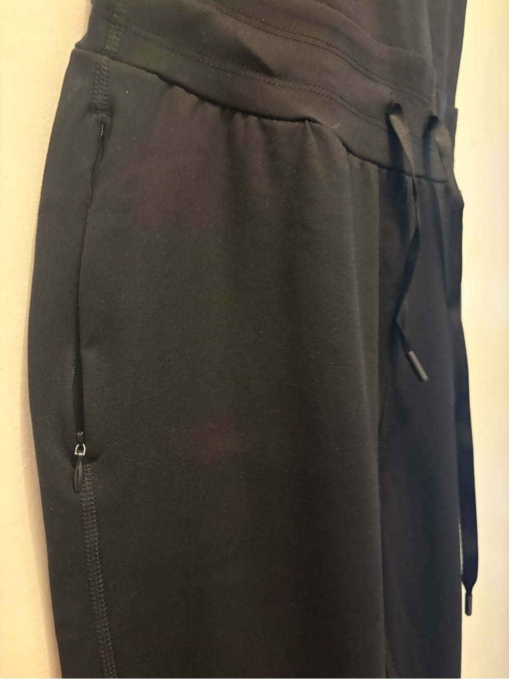 Yogalicious Black Sleeveless Drawstring Waist Jumpsuit - Picture 3 of 6
